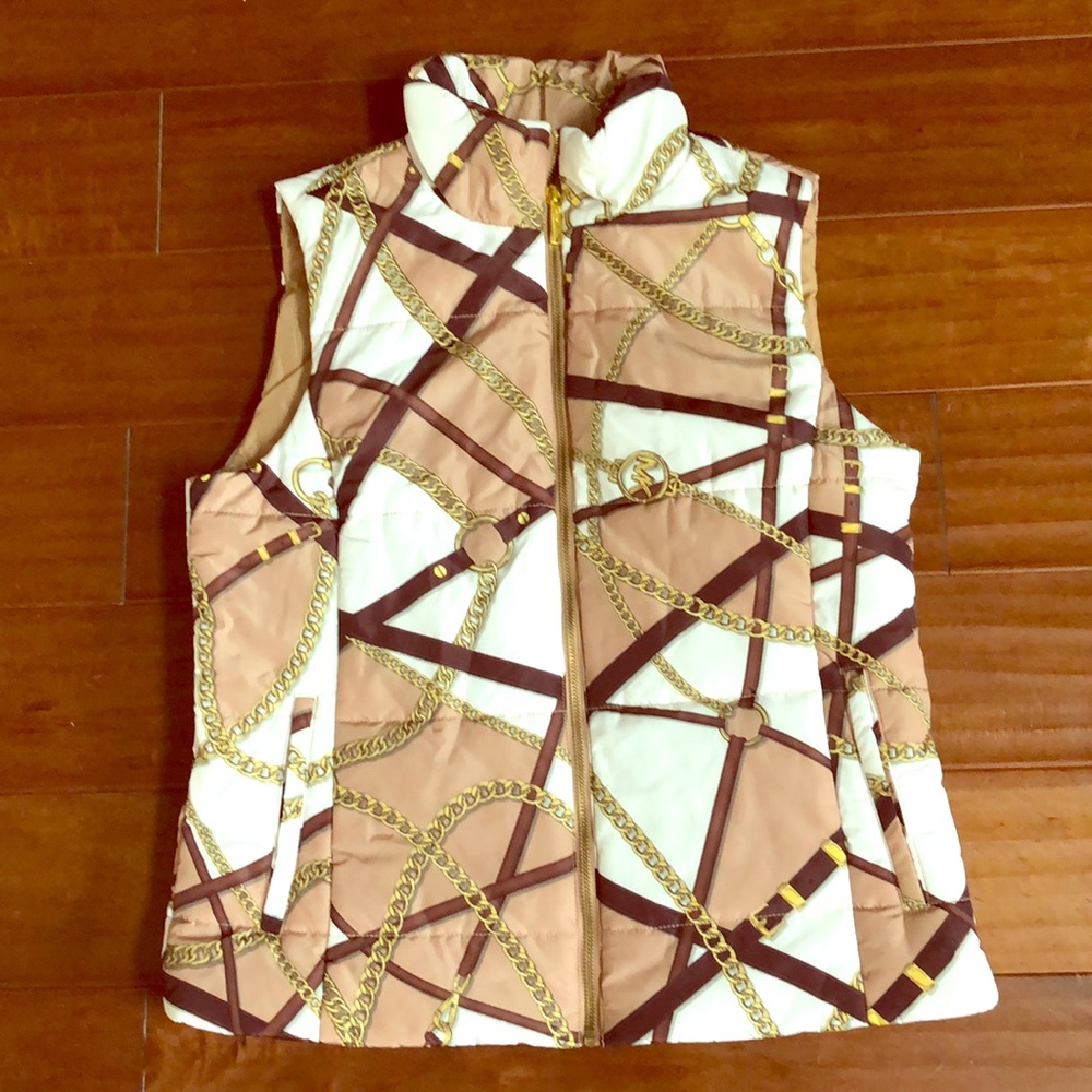 NWT Michael Kors toffee chain vest
